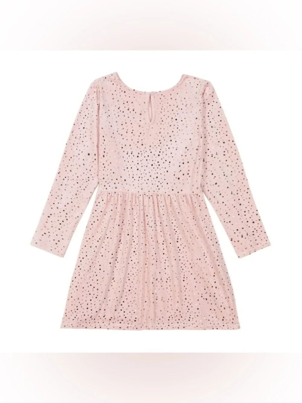 GAP Light Pink Eyelet Long Sleeve Dress Size Medium (7/8)